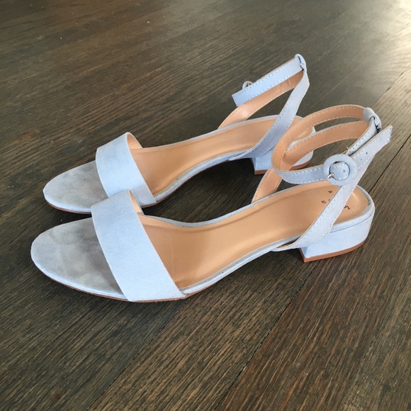 Light blue sandals size 8W - Picture 1 of 4